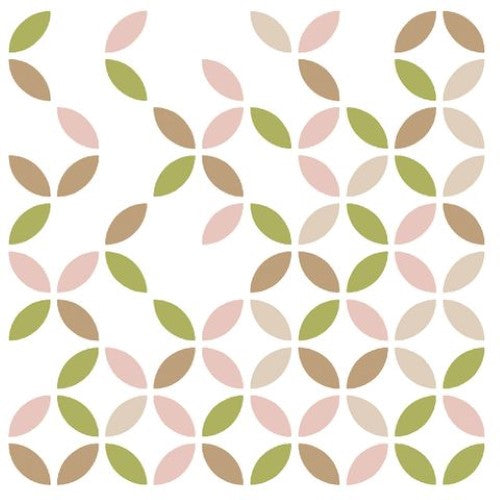 Luncheon Napkin -Abstract Eco Leaf
