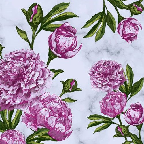 Luncheon Napkin - Lovely Peonies
