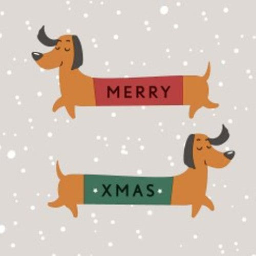 Luncheon Napkin - Merry Dachshund