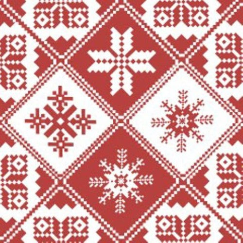 Luncheon Napkin - Traditions Red