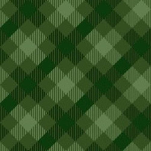 Cocktail Napkin - Tartan Green