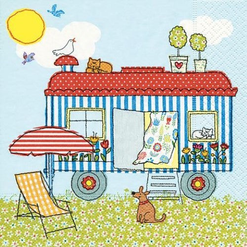 Luncheon Napkin -Caravan **