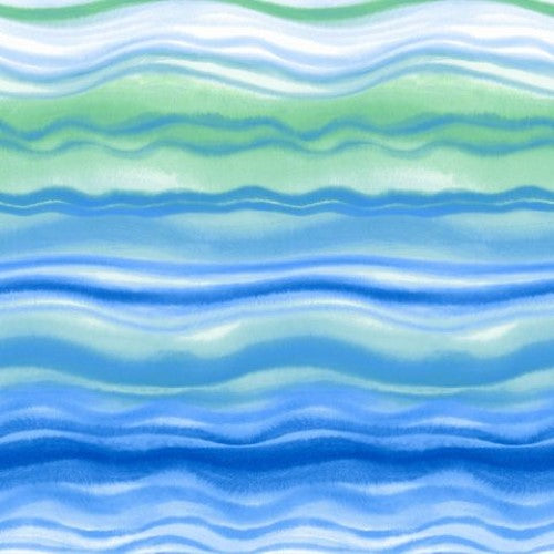 Luncheon Napkin -Blue Waves