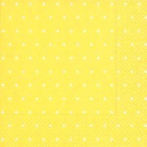 Luncheon Napkin -Dots Yellow