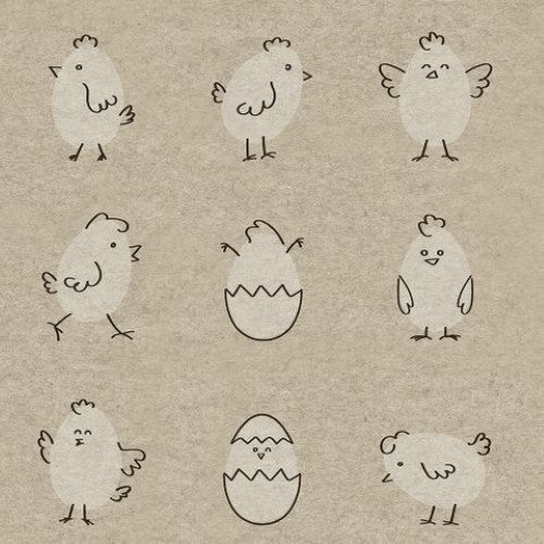Luncheon Napkin Happy Eggs