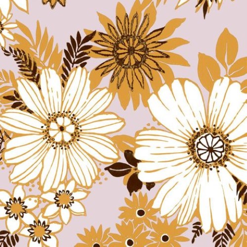 Luncheon Napkin - Retro Florals