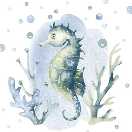 Luncheon Napkin - Seahorse