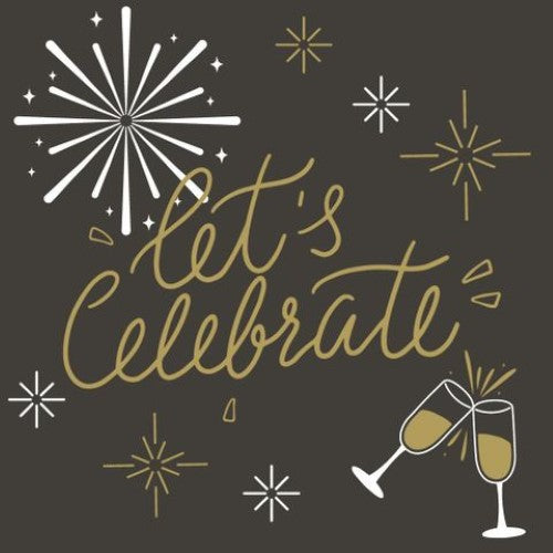 Luncheon Napkin - Lets Celebrate
