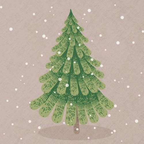 Luncheon Napkin - Crafty Tree