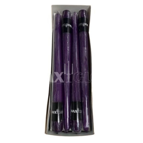 Waxglo Candle - 250mm WRAPPED TAPER -VIOLET