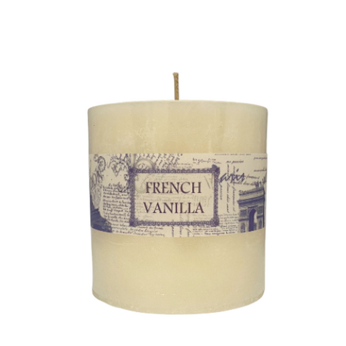 Scented Candle - 90x90mm -FRENCH VANILLA CYLINDER