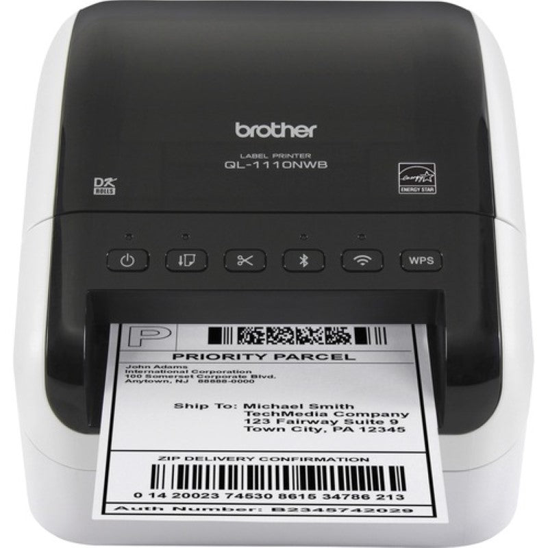 Brother QL-1110NWB Desktop Direct Thermal Printer - Monochrome - Label Print - E