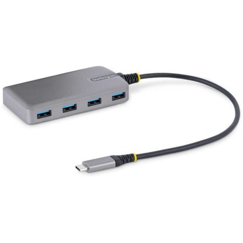 4-Port USB-C Hub, 5Gbps, Bus Powered, 4x USB-A Ports, Optional Auxiliary Power,