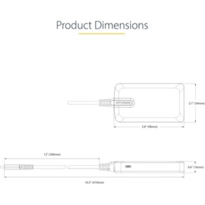 4-Port USB-C Hub, 5Gbps, Bus Powered, 4x USB-A Ports, Optional Auxiliary Power,