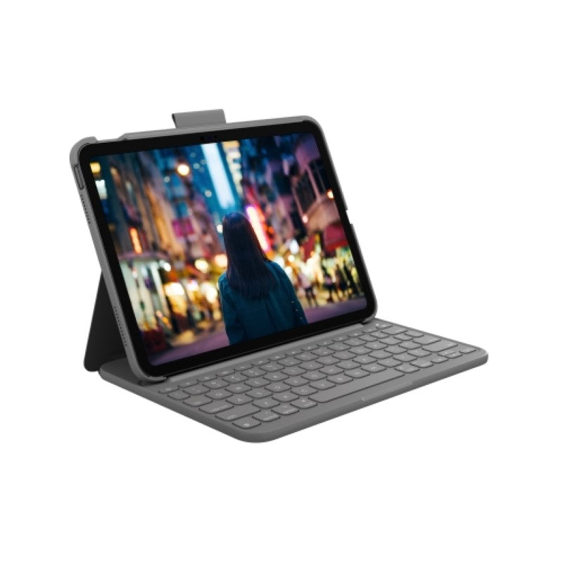 Logitech SLIM FOLIO Keyboard/Cover Case (Folio) for 27.7 cm (10.9") Apple, Logit