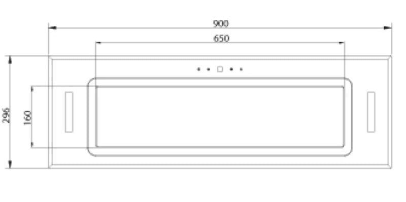 Parmco - Rangehood - 900mm Integrated Turbo Pak Plus (Black Glass)