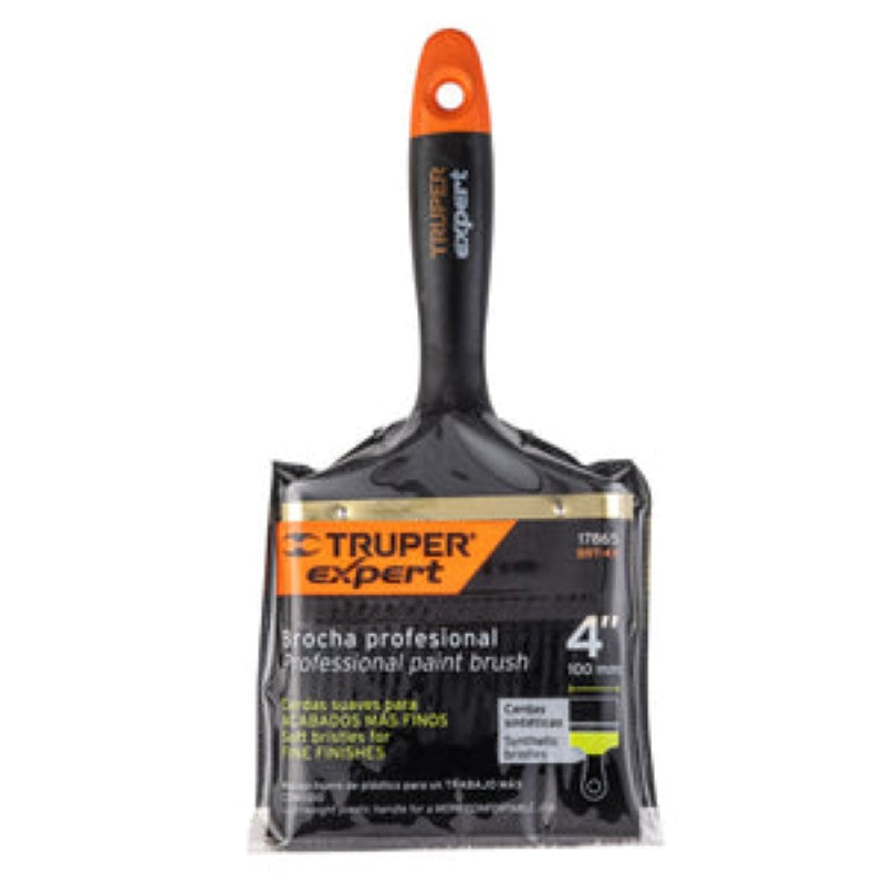 PAINT BRUSH PLASTIC HANDLE SYNTHETIC BRISTLE 100MM TRUPER