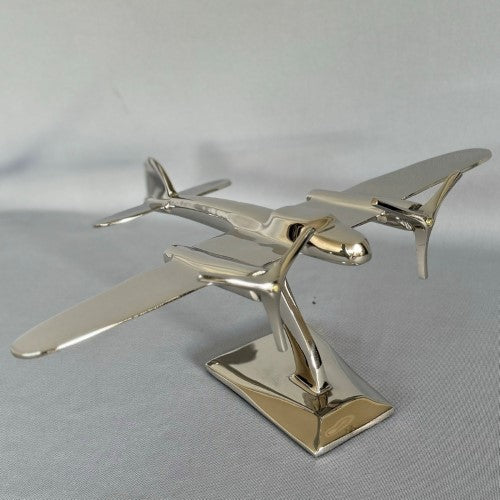 Ornament - Aluminium Bomber Plane (36 x 29cm)