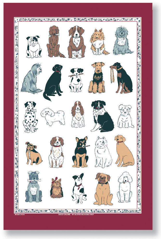 Ulster Weavers Cotton Tea Towel Dogs Galore