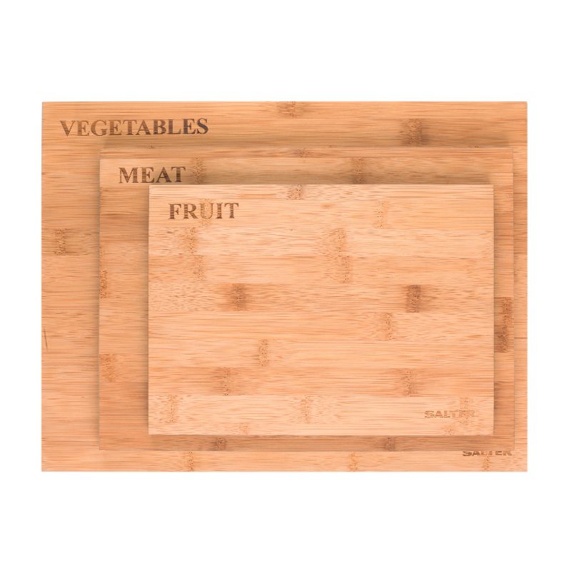 Bamboo Chopping Board Set - Salter (3 Piece)