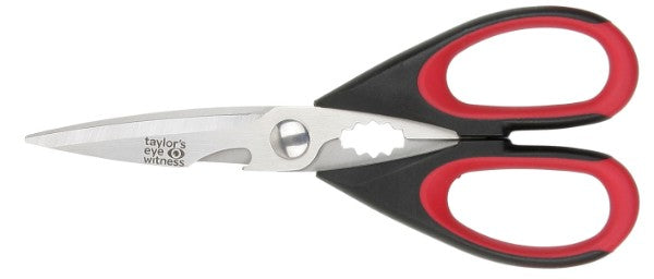 Taylors All Purpose Scissors Black/Red 23cm