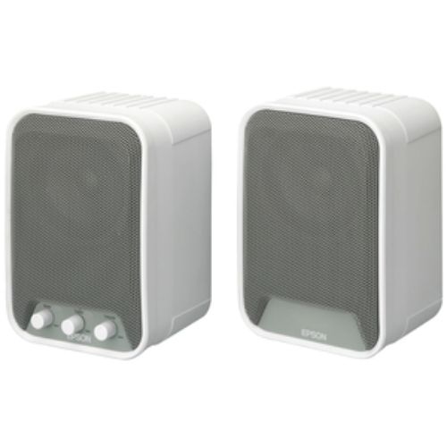 Epson ELP-SP02 2.0 Speaker System - 30 W RMS - White, Grey - 80 Hz - 20 kHz