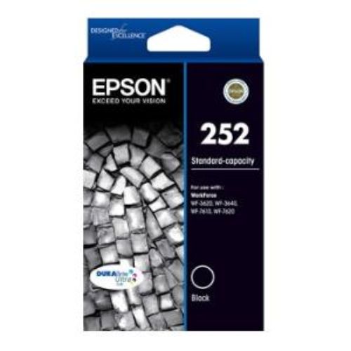 Epson DURABrite Ultra 252 Original Ink Cartridge - Black - Inkjet - 1 Pack