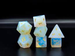 Level Up Dice: Festive Opalite