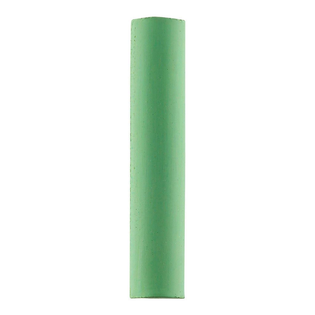 Soft pastel stick in Apple Green Shade 1, featuring a velvety texture for smooth application and vibrant color blending.