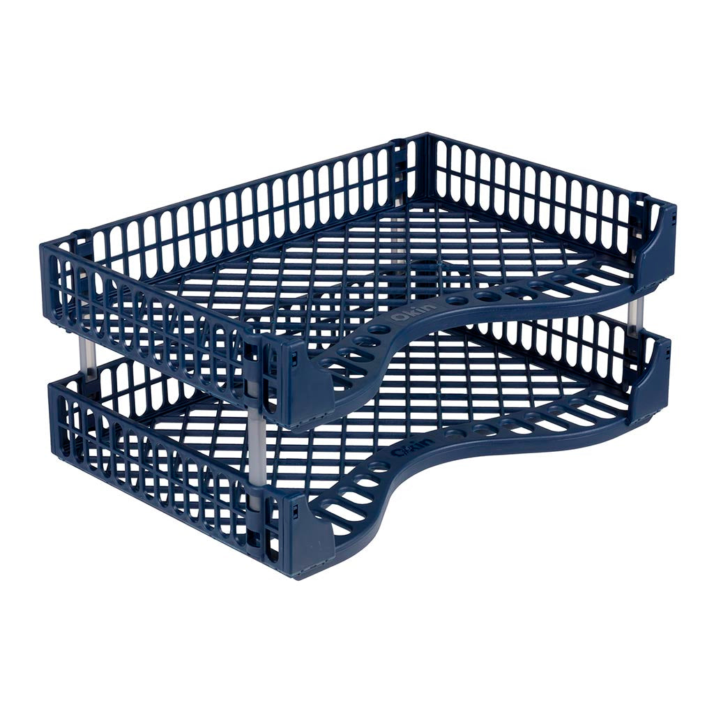 Okin Document Tray Blue, Pack of 2