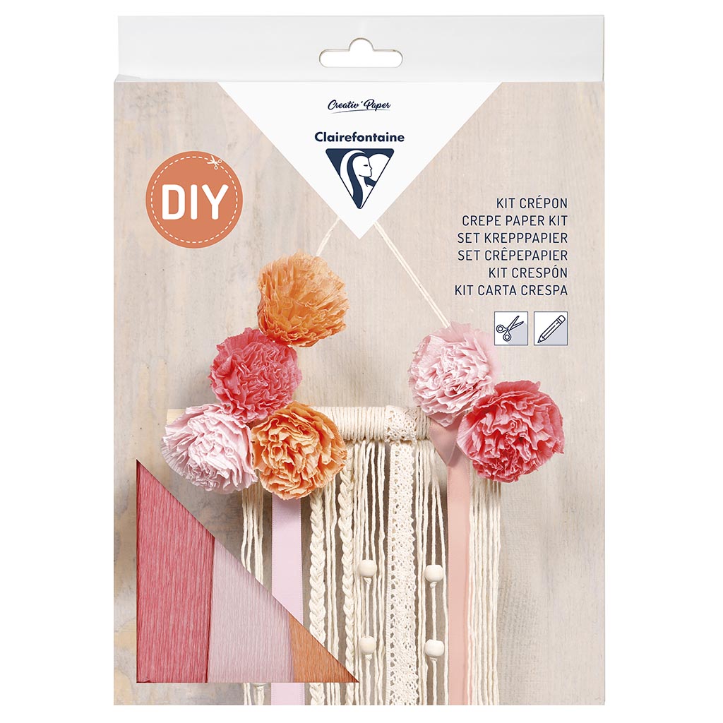 Clairefontaine Crepe Paper Kit Macrame Decoration