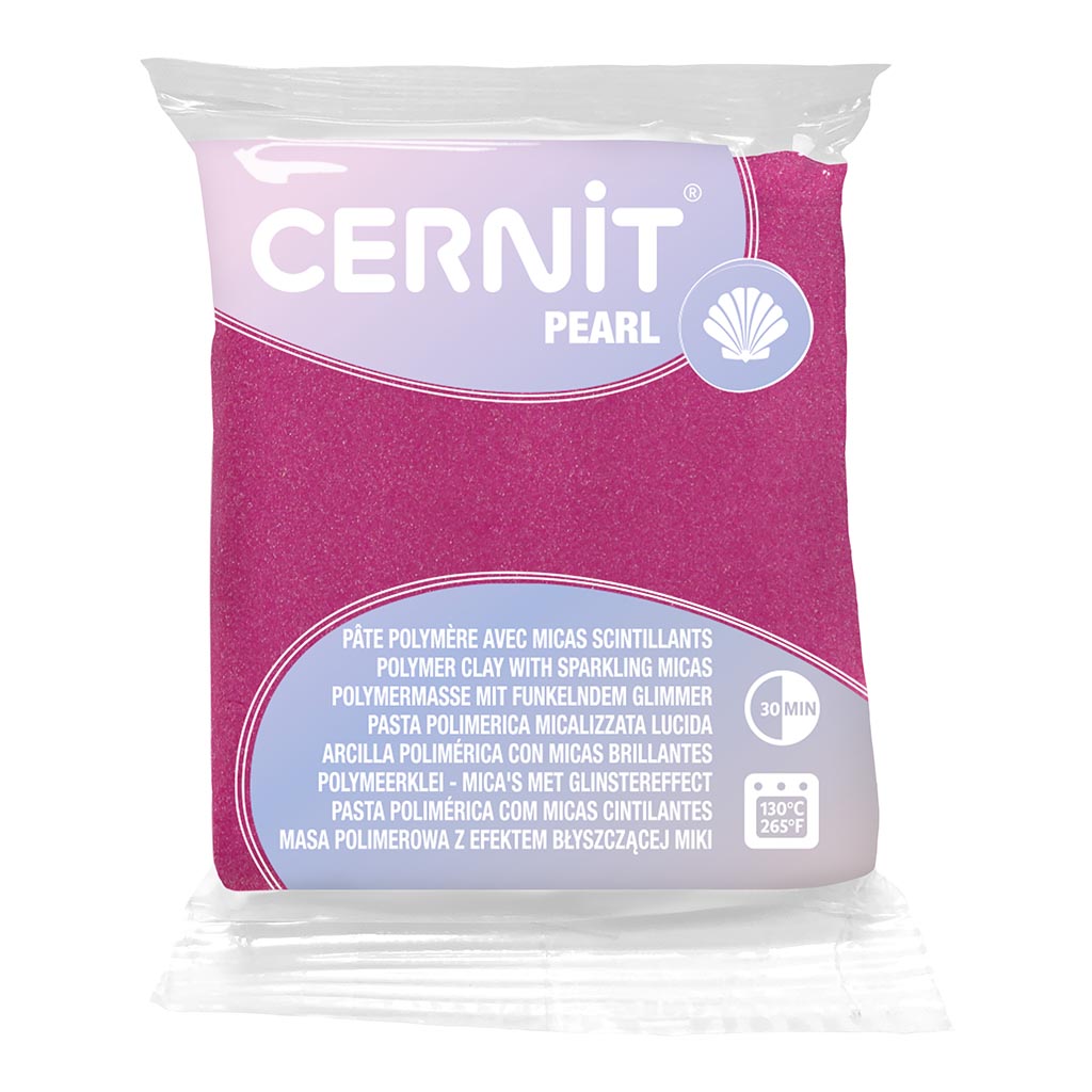 Cernit Polymer Clay Pearl 56g Magenta