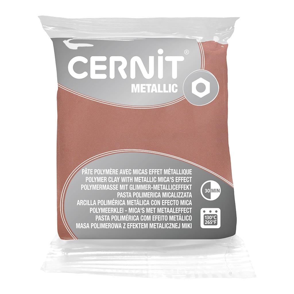 Cernit Polymer Clay Metallic 56g Pink Gold