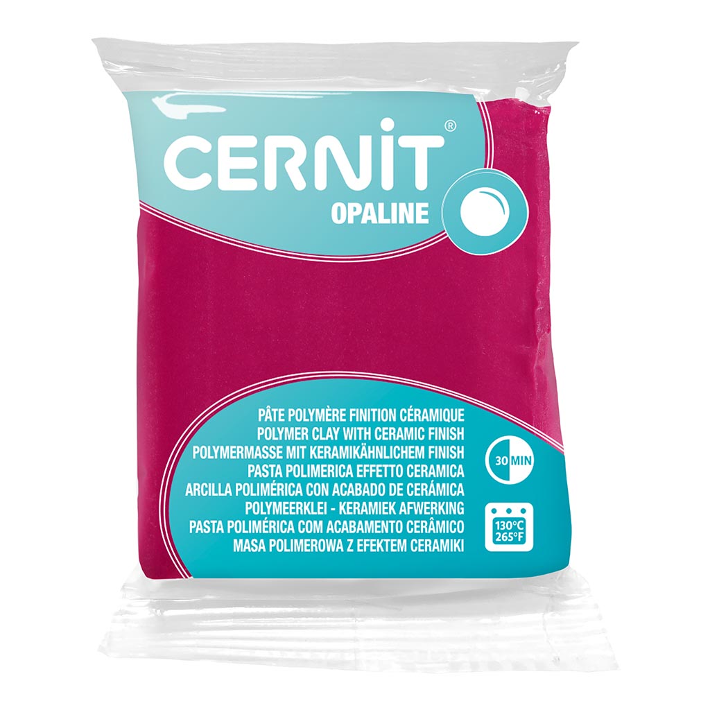 Cernit Polymer Clay Opaline 56g Magenta