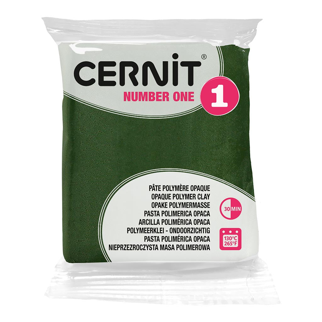 Cernit Polymer Clay No1 56g Olive