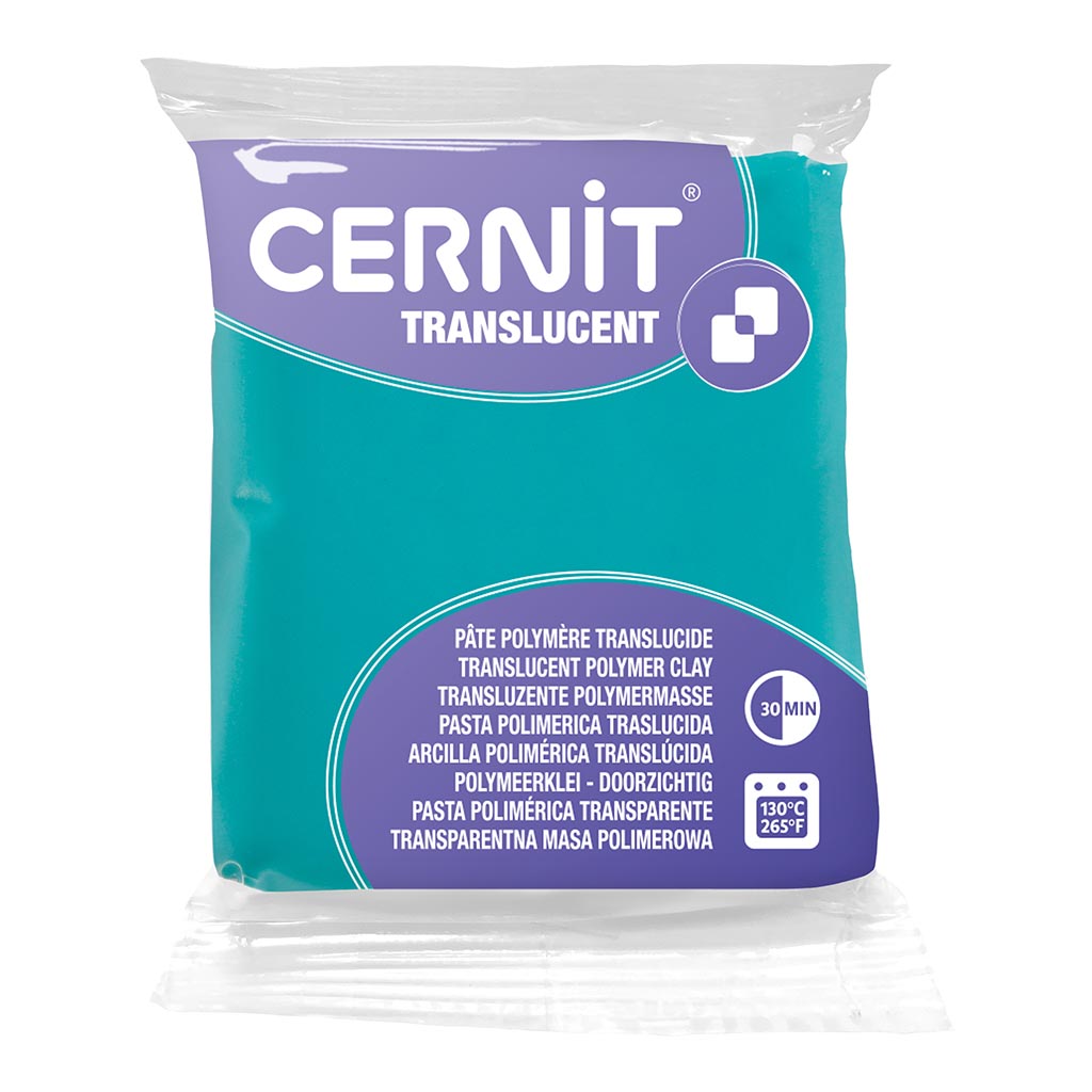 Cernit Polymer Clay Translucent 56g Emerald