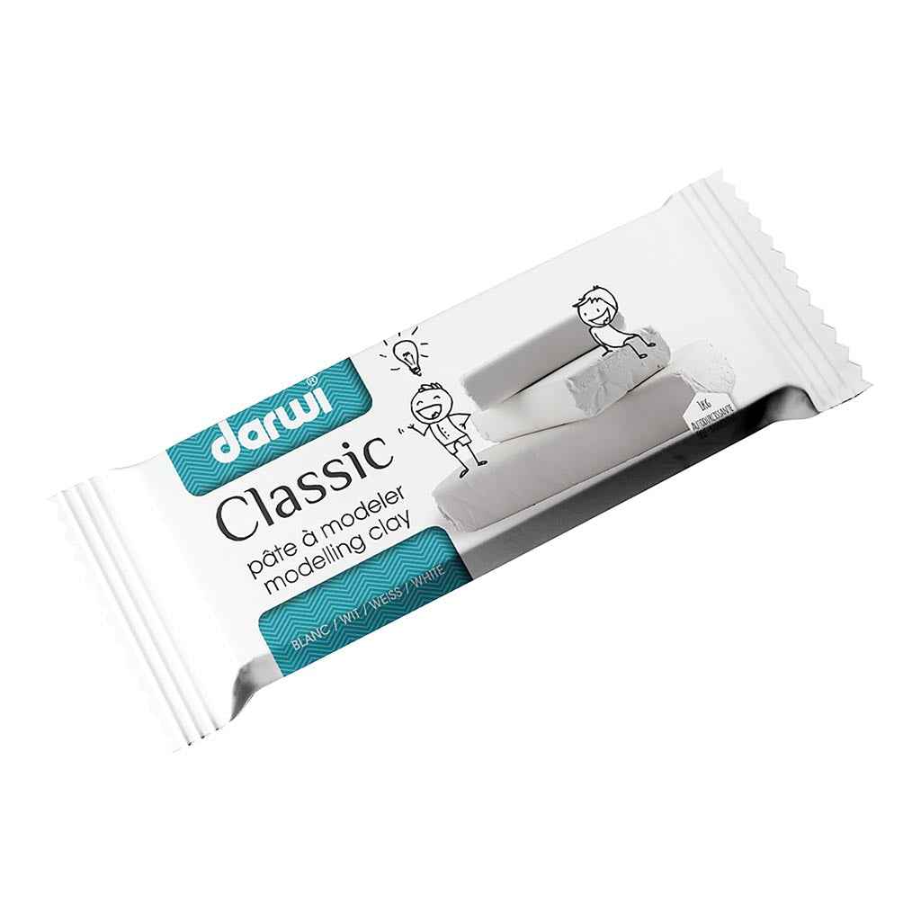 Darwi Modelling Clay 1kg Classic White
