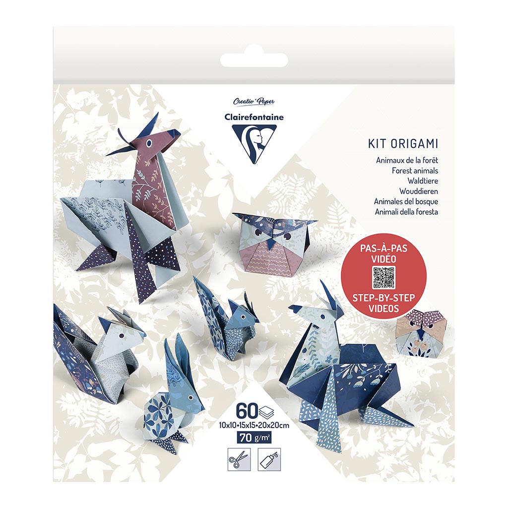 Clairefontaine Origami Kit Animals 60sh