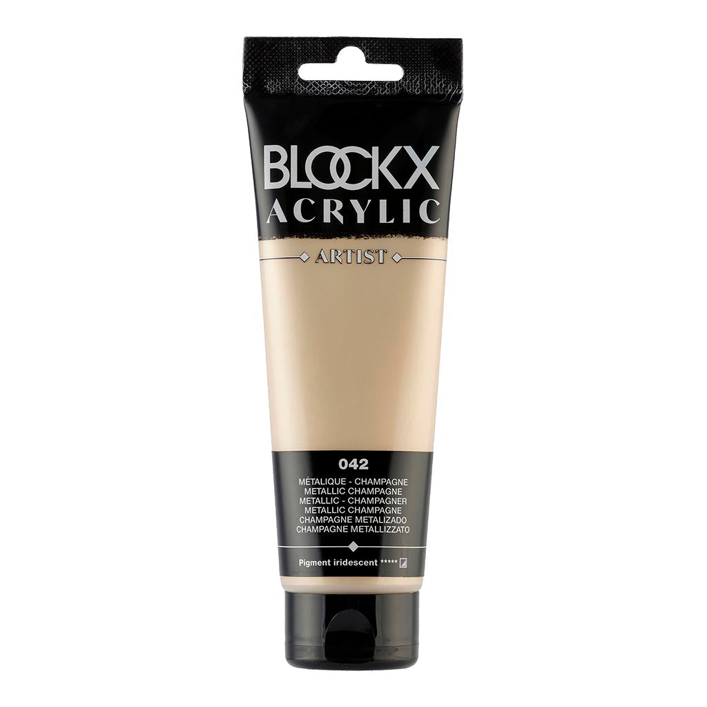 BLOCKX Acrylic Tube Metallic Champagne 120ml