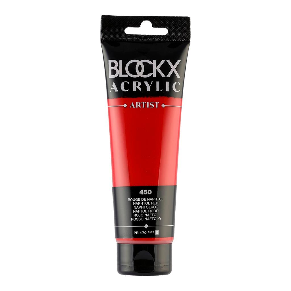 BLOCKX Acrylic Tube Naphtol Red 120ml
