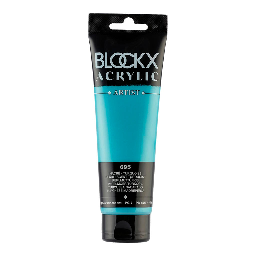 BLOCKX Acrylic Tube Pearlescent Turquoise 120ml