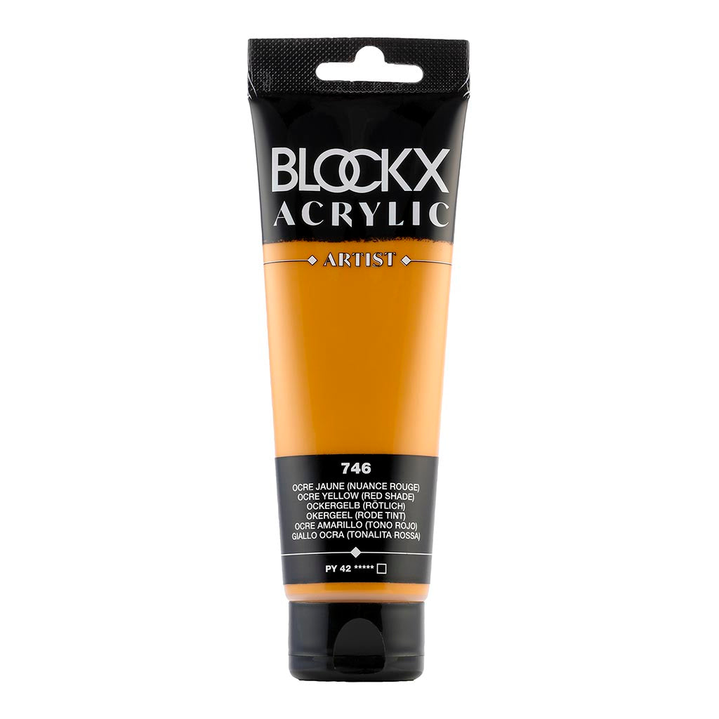 BLOCKX Acrylic Tube Yellow Ochre (Red Shade) 120ml