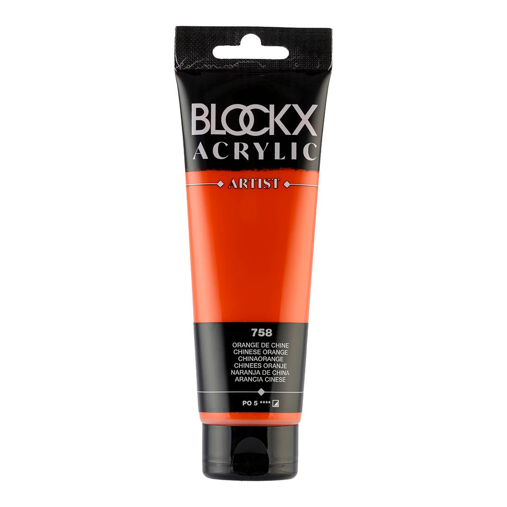 BLOCKX Acrylic Tube Chinese Orange 120ml
