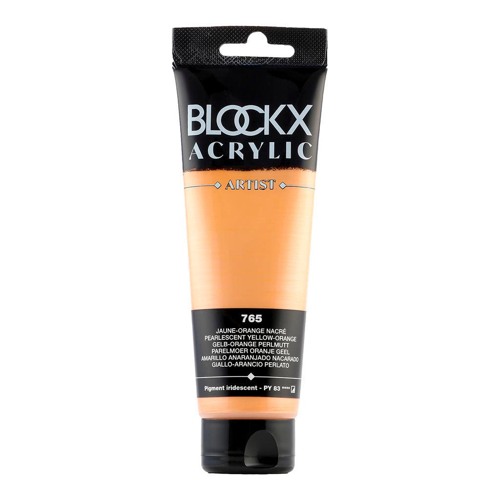 BLOCKX Acrylic Tube Pearly Yellow-Orange 120ml