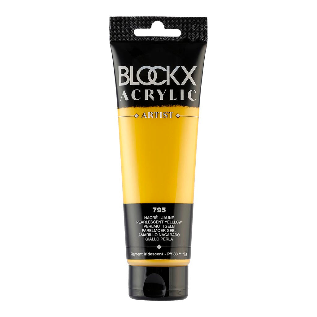 BLOCKX Acrylic Tube Pearlescent Yellow 120ml