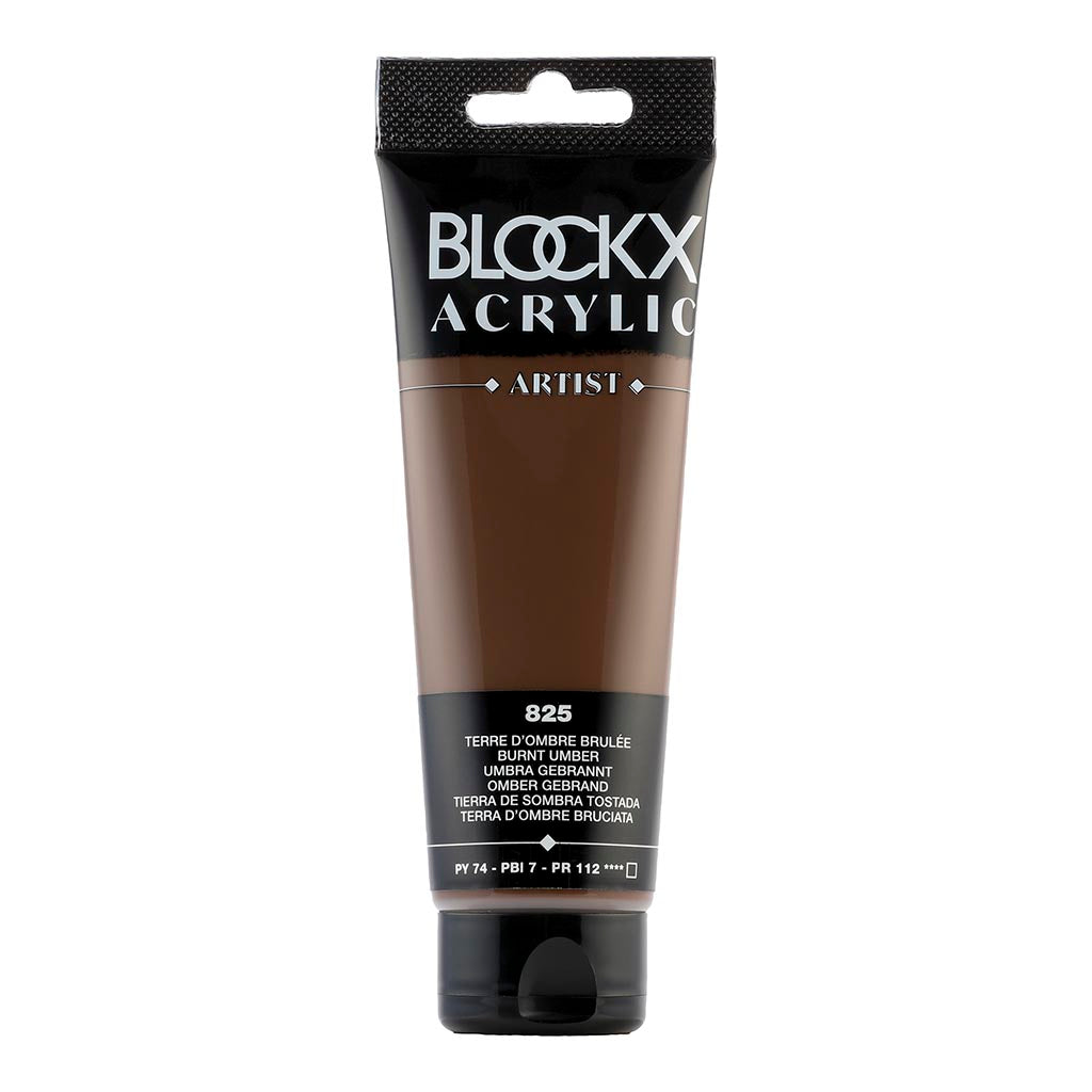 BLOCKX Acrylic Tube Burnt Umber 120ml