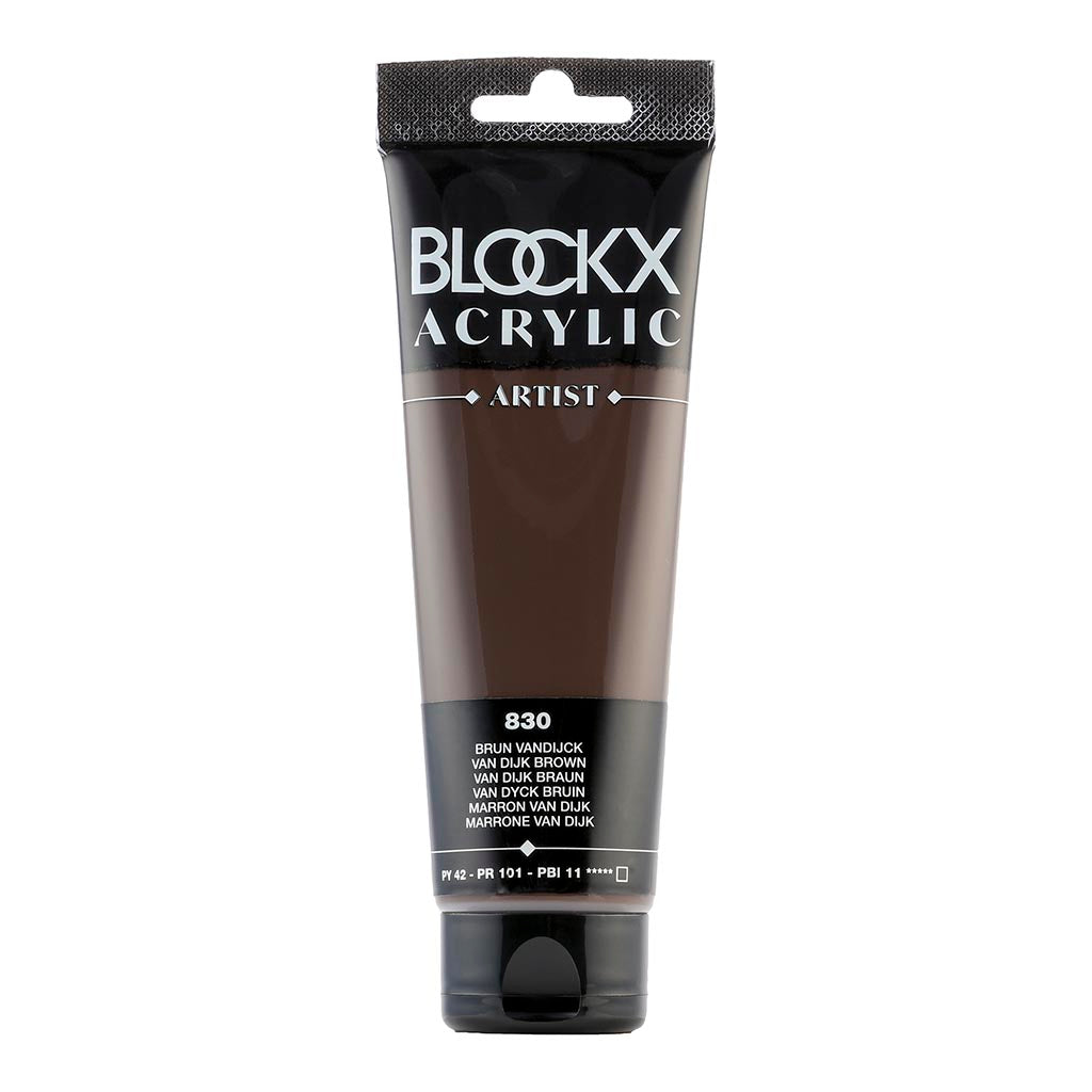 BLOCKX Acrylic Tube Brown Vandijck 120ml