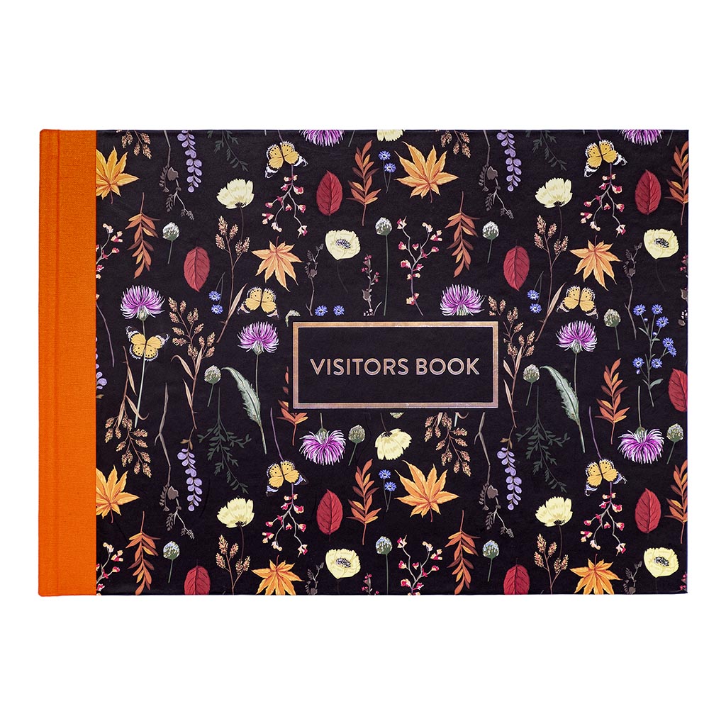 Pukka Bloom Visitors Book Black