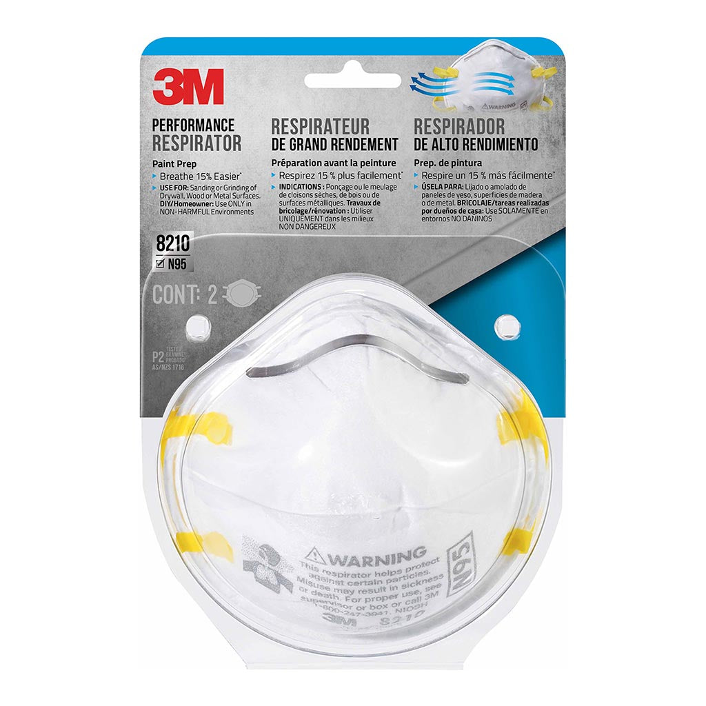 3M Particulate Respirator 8210P2-CD, Pack of 2