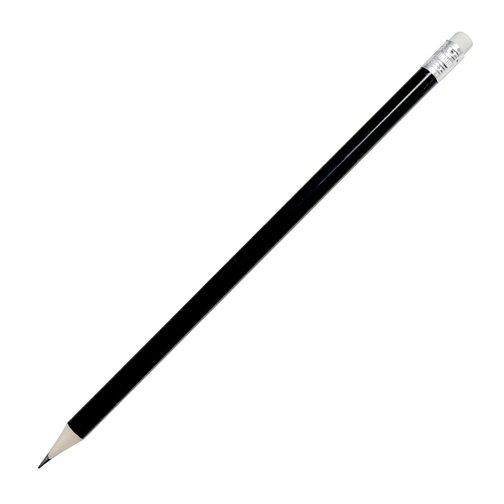 Okin HB Pencil Round with Eraser Black - Pack of 144